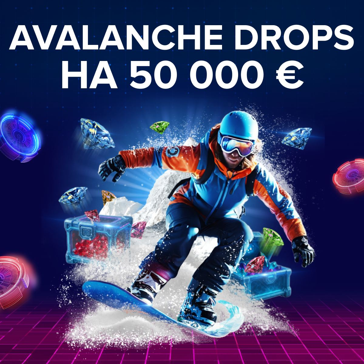 846 случайных подарков - Выигрывайте в Avalanche Drops 2 846 случайных подарков — Выигрывайте в Avalanche Drops